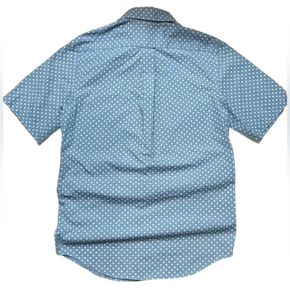 Croft & Barrow Shirt Mens Blue & White Floral Short Sleeve Button Up Shirt Small - Picture 2 of 15